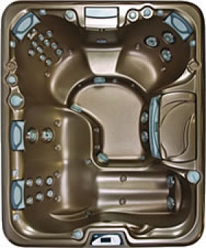 СПА бассейн Sundance Spas 880 серия Marin, 191х231х84см цвет чаши медный песок, цвет корпуса серый