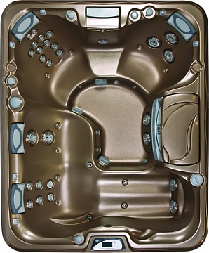 СПА бассейн Sundance Spas 880 серия Marin, 191х231х84см цвет чаши морской туман, цвет корпуса махагон